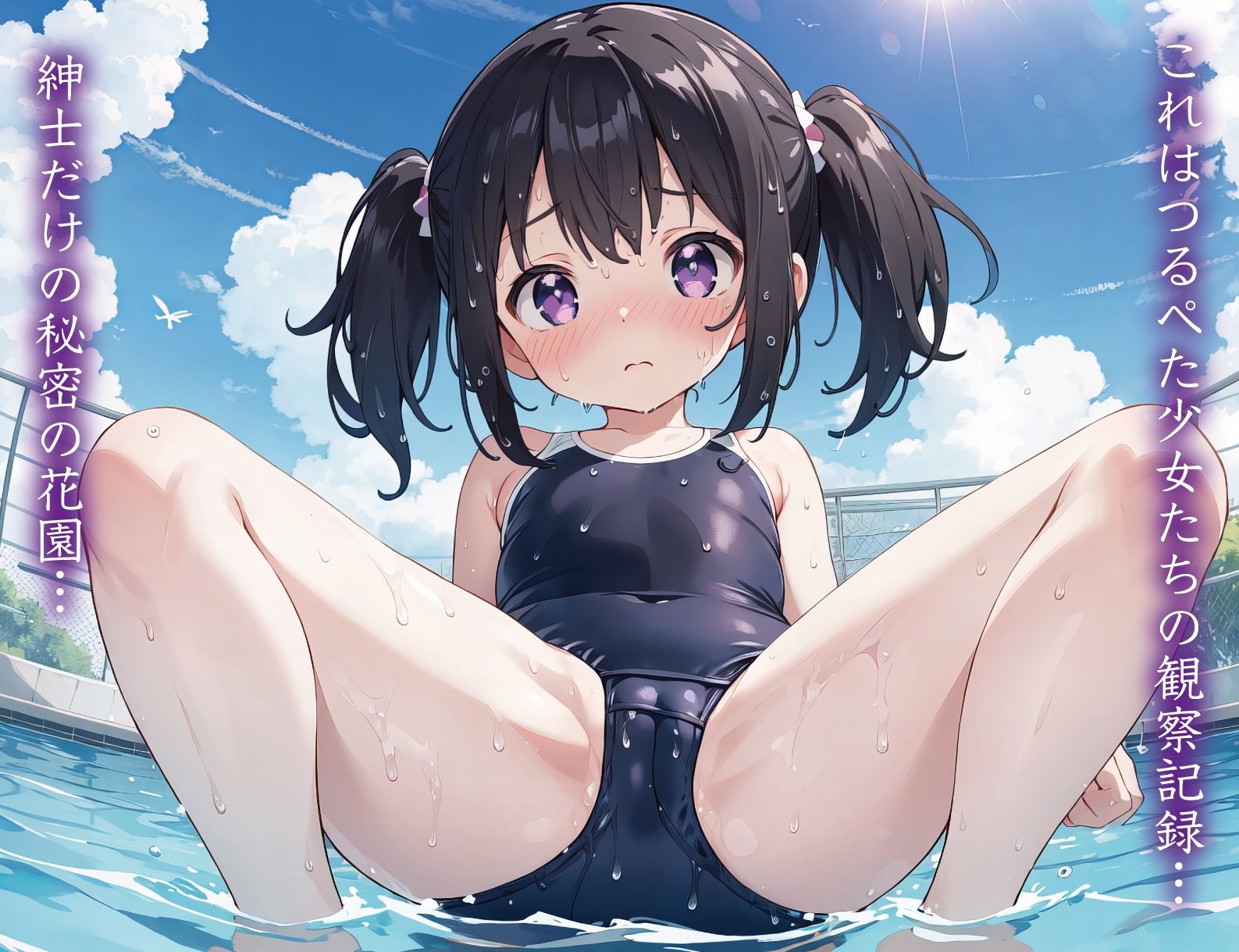 サンプル画像1:つるぺた少女『生ハメセックス日記』中出しぷーる高画質CG集122枚(ひよこ「おとなくらぶ」) [d_436724]