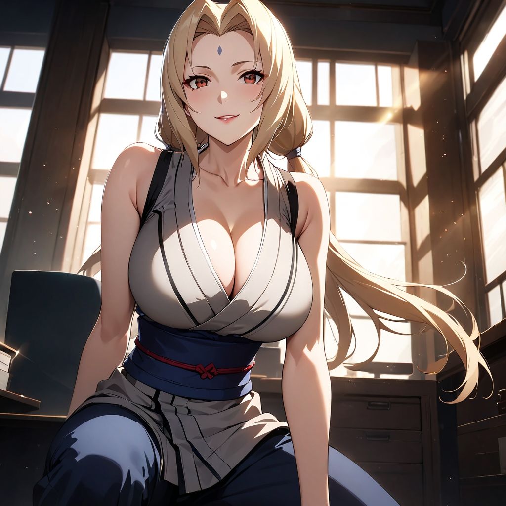 サンプル画像1:火影への修行の第一歩は、千〇綱手に搾り取られること？！(ふりかけテキーラ) [d_436772]