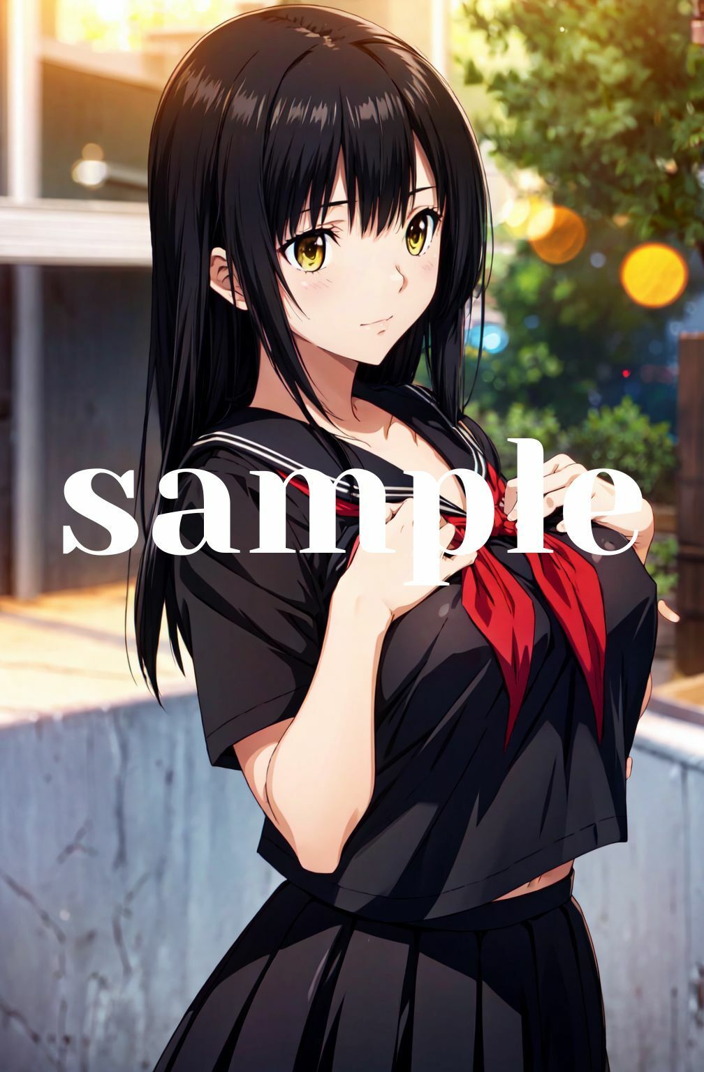 サンプル画像1:あま〜い苺いかがですか？〜練乳もかけていいんだよ〜(ちっぱいですがなにか) [d_436866]