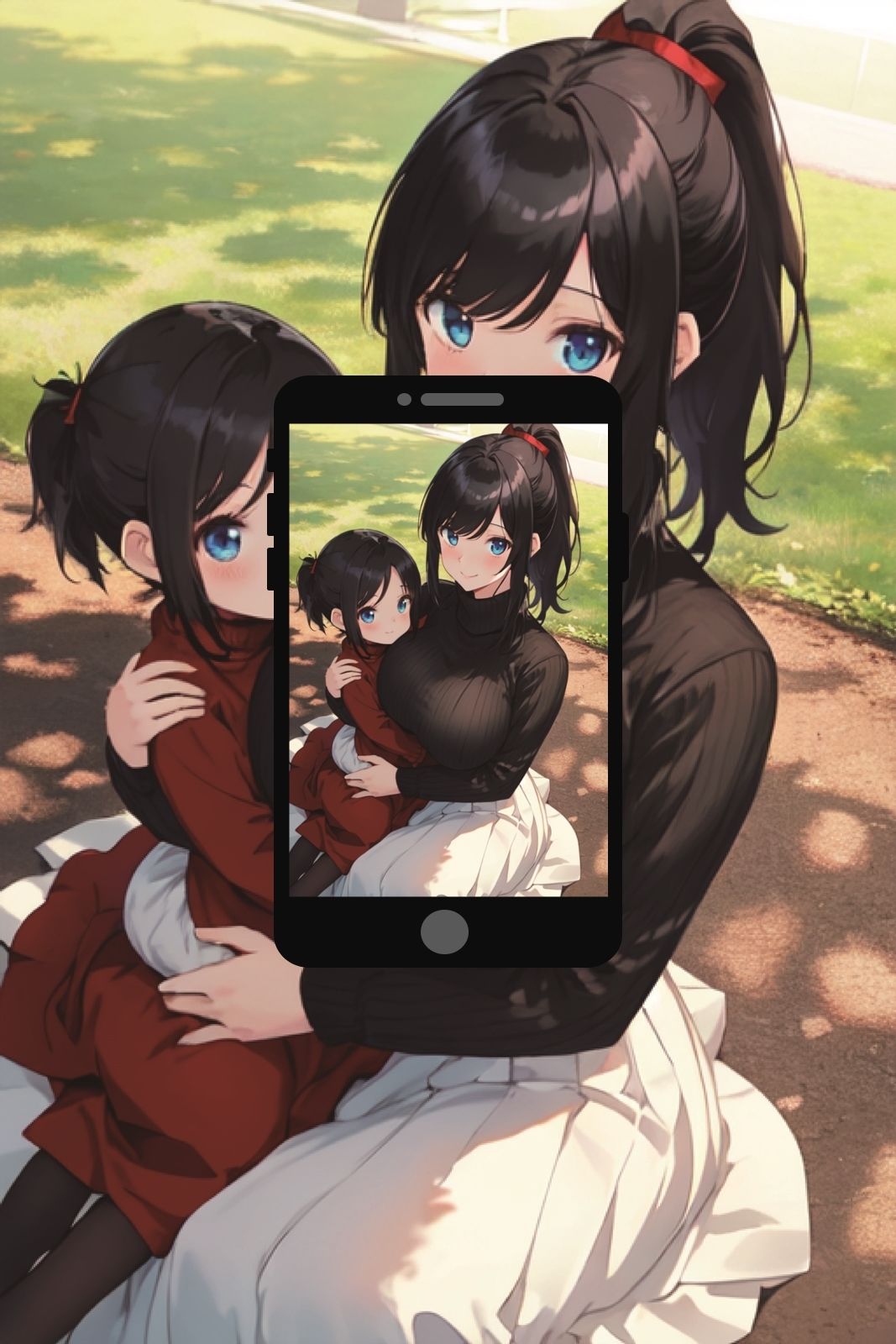 サンプル画像2:【総集編】おかしなアプリで即オチ2コマ系作品4本パック(くまとねこ屋) [d_436949]