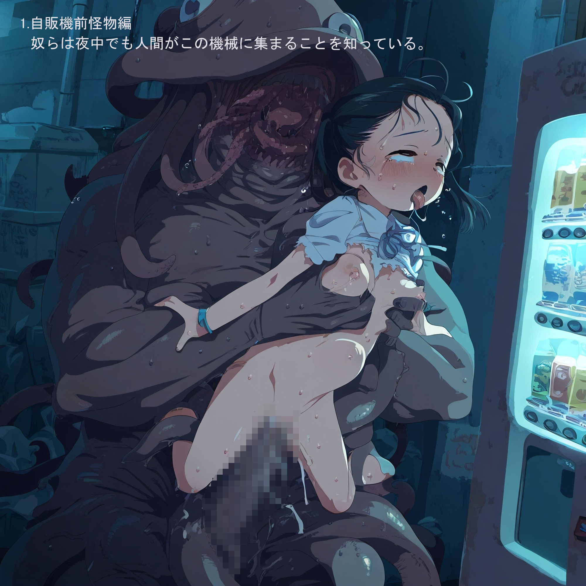 サンプル画像2:路地裏の怪物◇イラスト集◇500枚(もんちん亭) [d_436971]