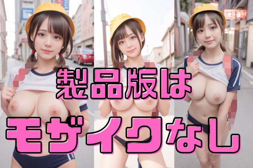 サンプル画像1:面積の〇さ過ぎるエロ体操服とラ〇ドセル着用で野外露出撮影をする巨乳コスプレイヤー(淫獣ぱんだ会) [d_437030]