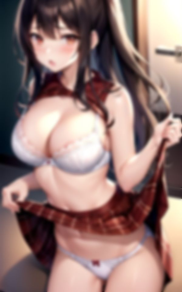 サンプル画像6:下着を見せて誘惑してくるエチエチ淫らで生意気な巨乳女子(えい愛製作委員会) [d_437055]