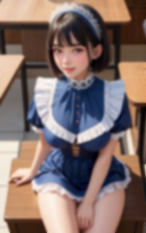 サンプル画像3:エチエチ衣装で男を色仕掛けする生意気おっぱい淫乱美女(リアルAI製作会) [d_437056]