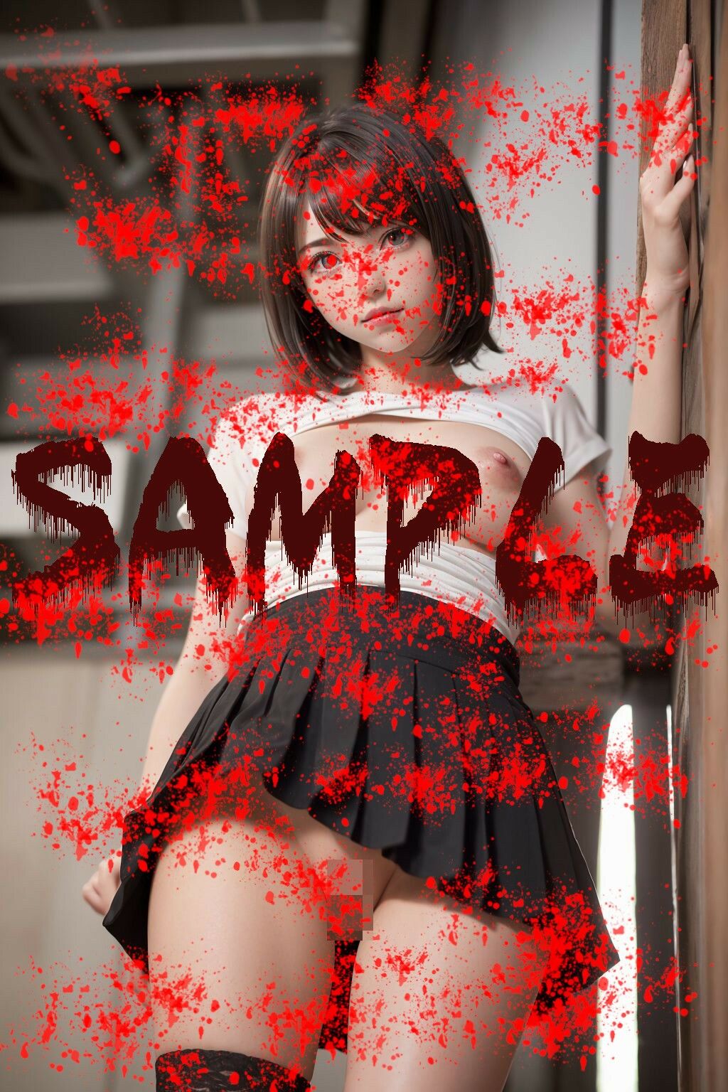 サンプル画像2:ディープラーニングの恐怖:AI美女の崩壊Vol.5(あいあーてぃすと) [d_437197]