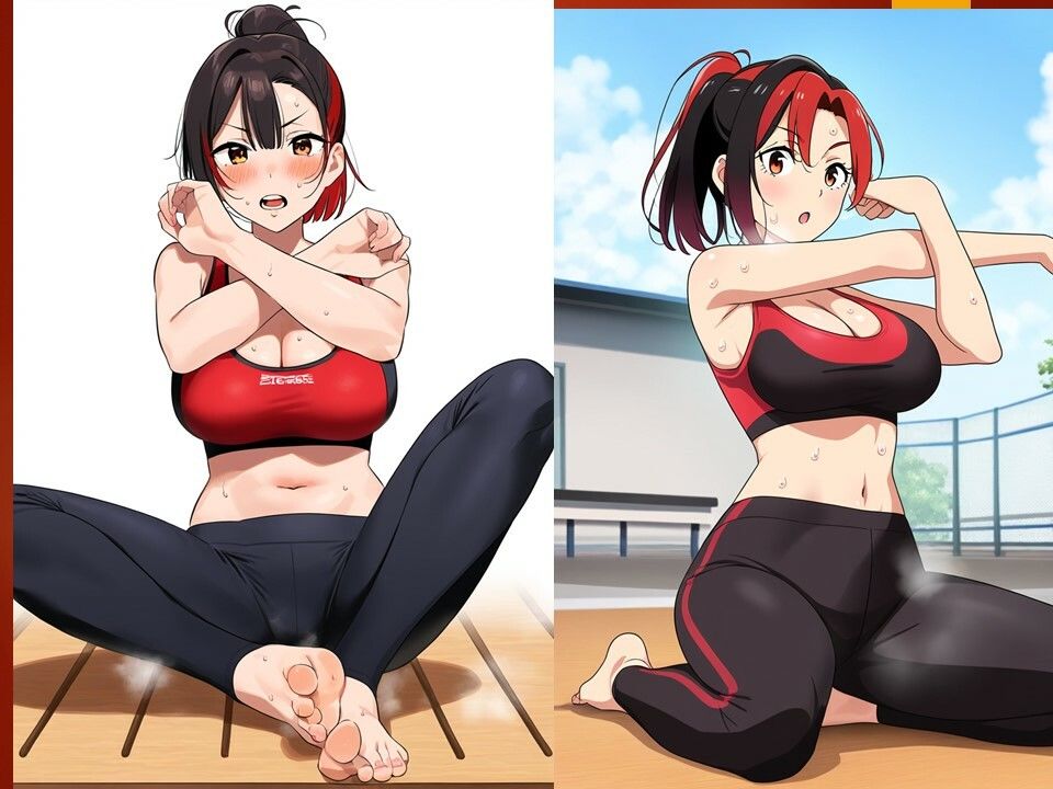 サンプル画像4:くっさいヨガパンツのシミ(潮吹きジョニー) [d_437224]