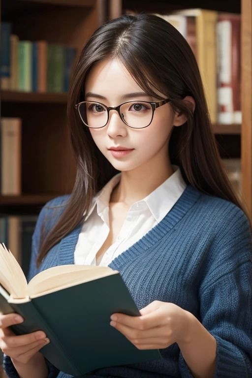 サンプル画像2:可愛いメガネ女子(aigirlphoto) [d_437401]