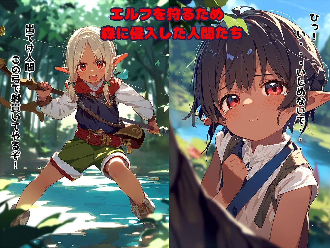 サンプル画像1:エルフの少女たち〜催●支配で中出し孕ませ〜【異種間交配】(ひぷのしすどりーむ) [d_437447]