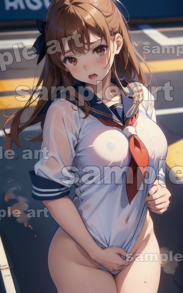 サンプル画像5:先輩に告白した195連発！制服の先輩を告白してSEX・・・真夏の青春えっち(トリビアの熟女) [d_437470]