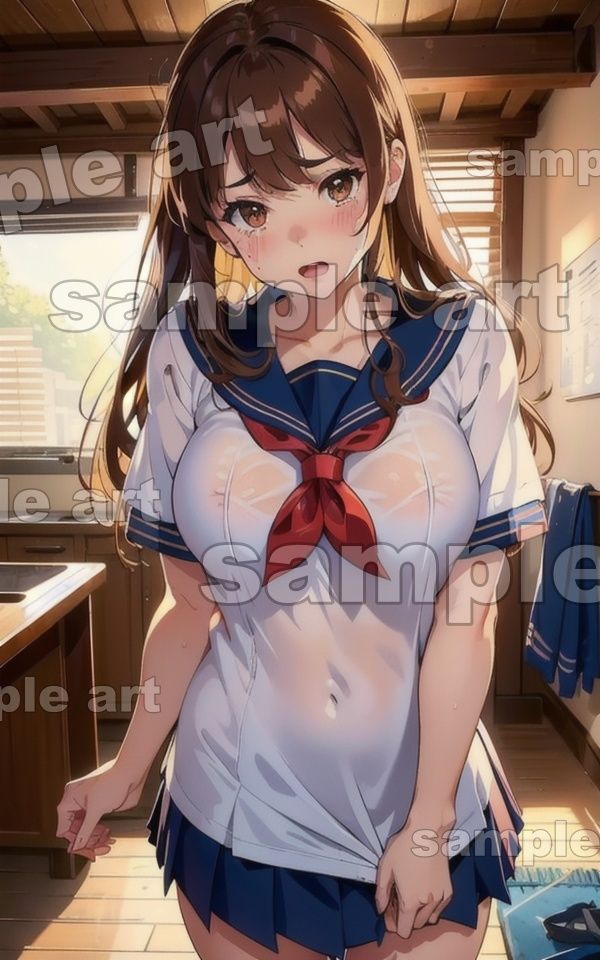 サンプル画像6:先輩に告白した195連発！制服の先輩を告白してSEX・・・真夏の青春えっち(トリビアの熟女) [d_437470]