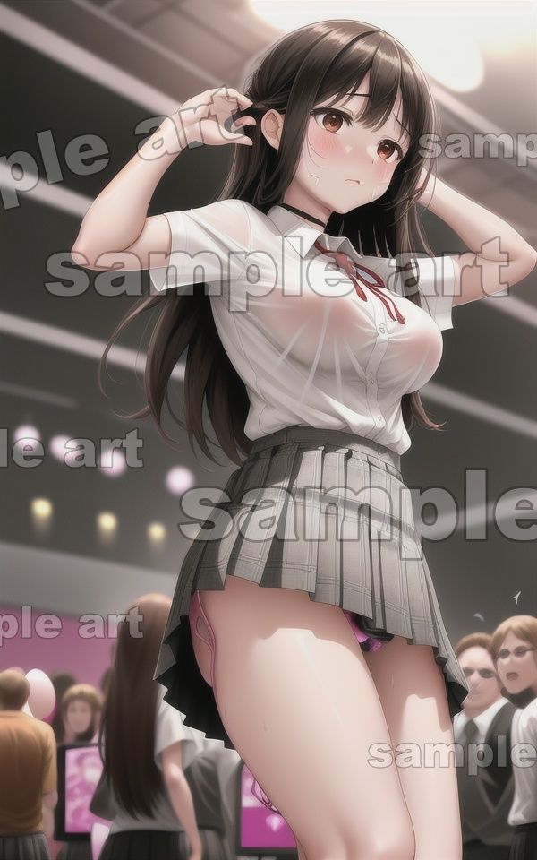 サンプル画像5:変態アイドル381枚！バイブを膣に挿れて客がリモコンで操作する特集(コントラスト企画) [d_437473]