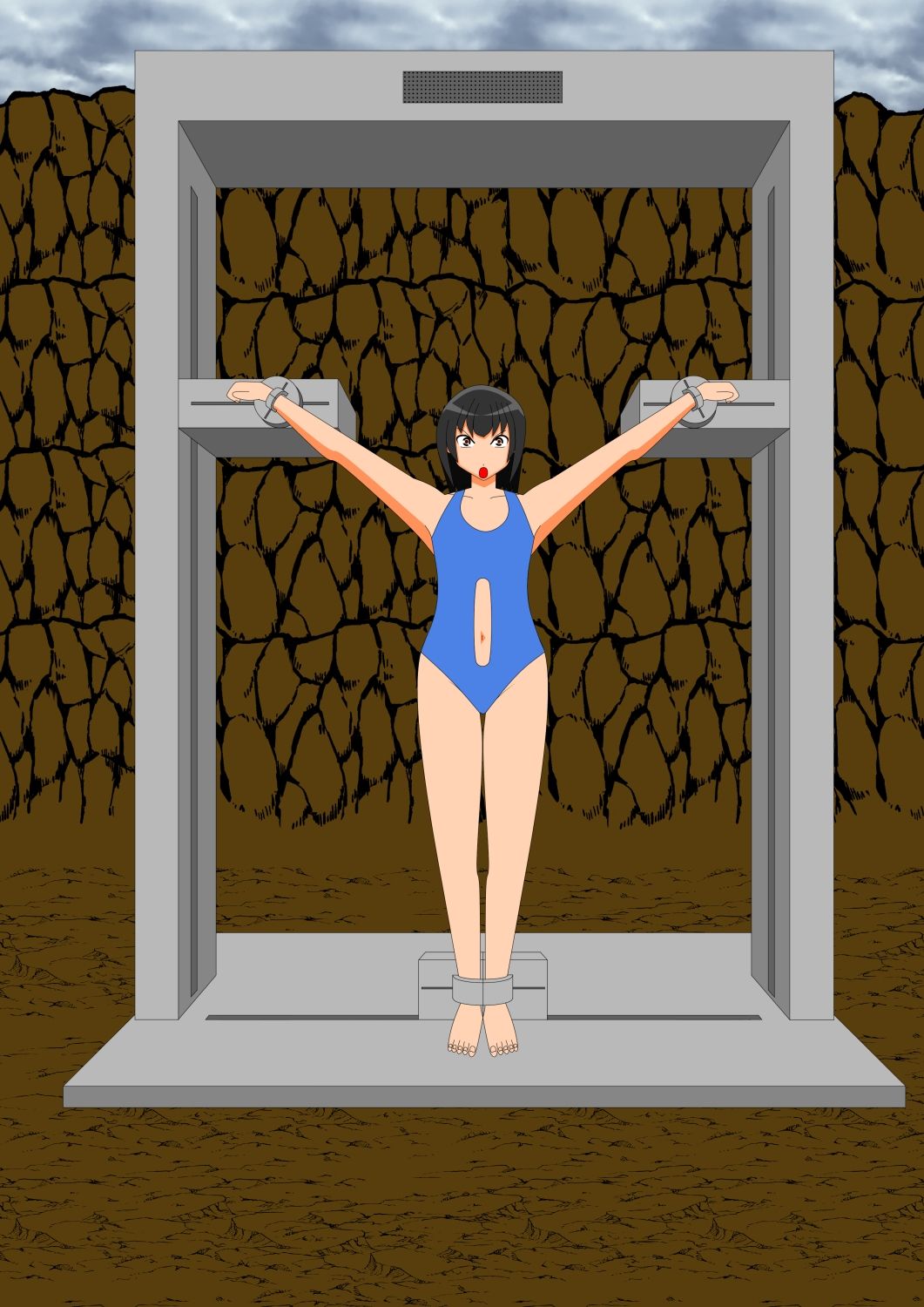 サンプル画像3:改訂版AI少女拘束絵巻2巻(眠らずの書庫) [d_437495]