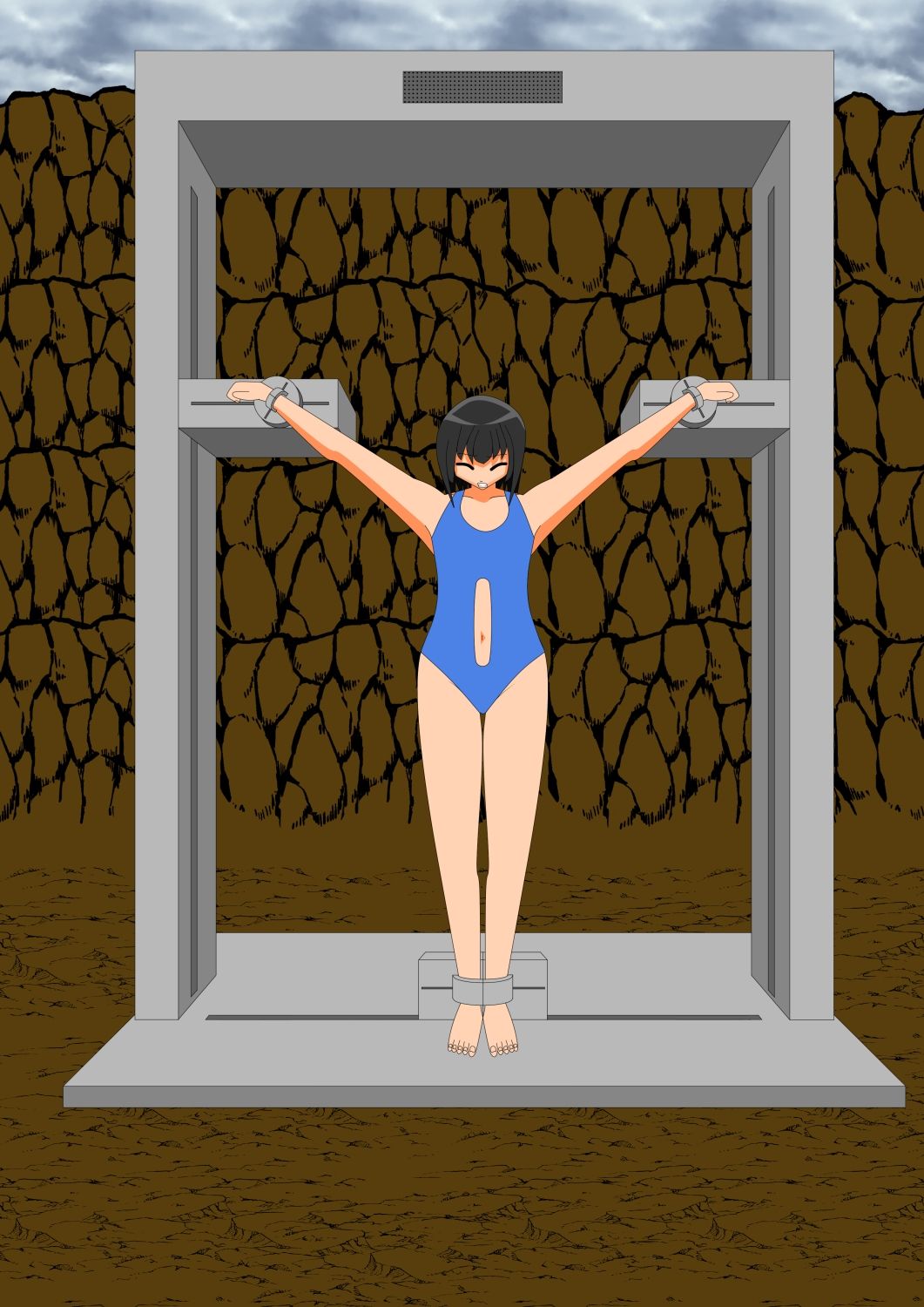 サンプル画像4:改訂版AI少女拘束絵巻2巻(眠らずの書庫) [d_437495]