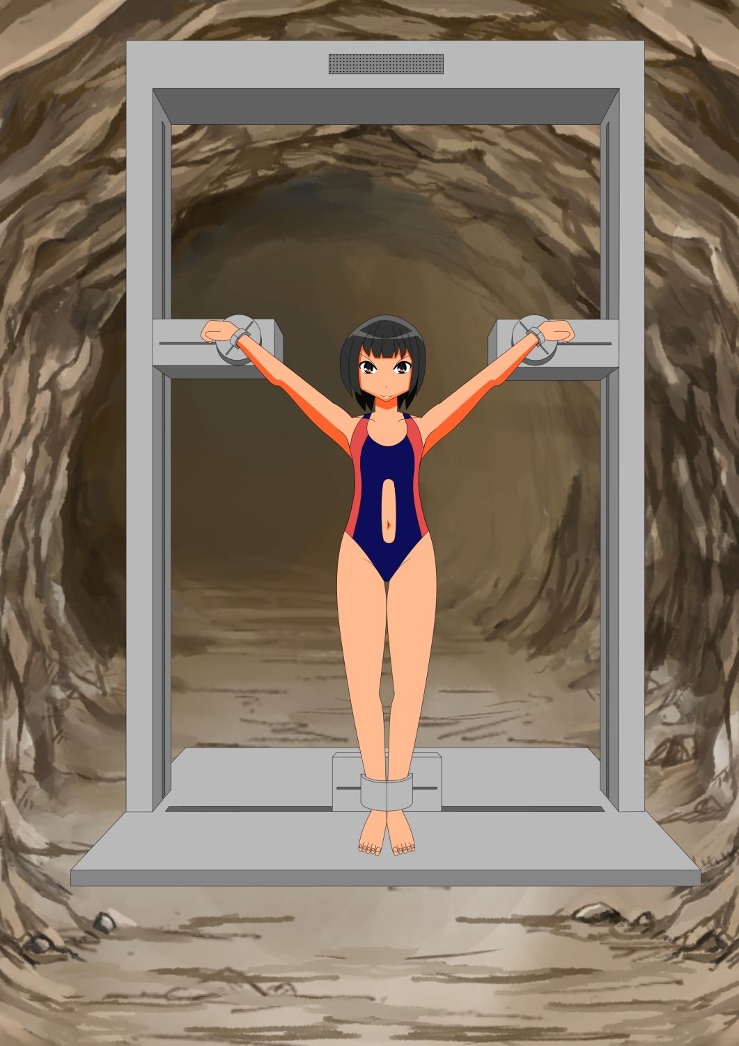 サンプル画像5:改訂版AI少女拘束絵巻2巻(眠らずの書庫) [d_437495]