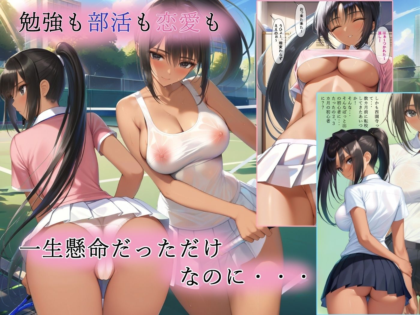 サンプル画像1:テニス部女子が夏合宿で先生に眠らされてヤラれてしまう(ステラぴんく) [d_437562]