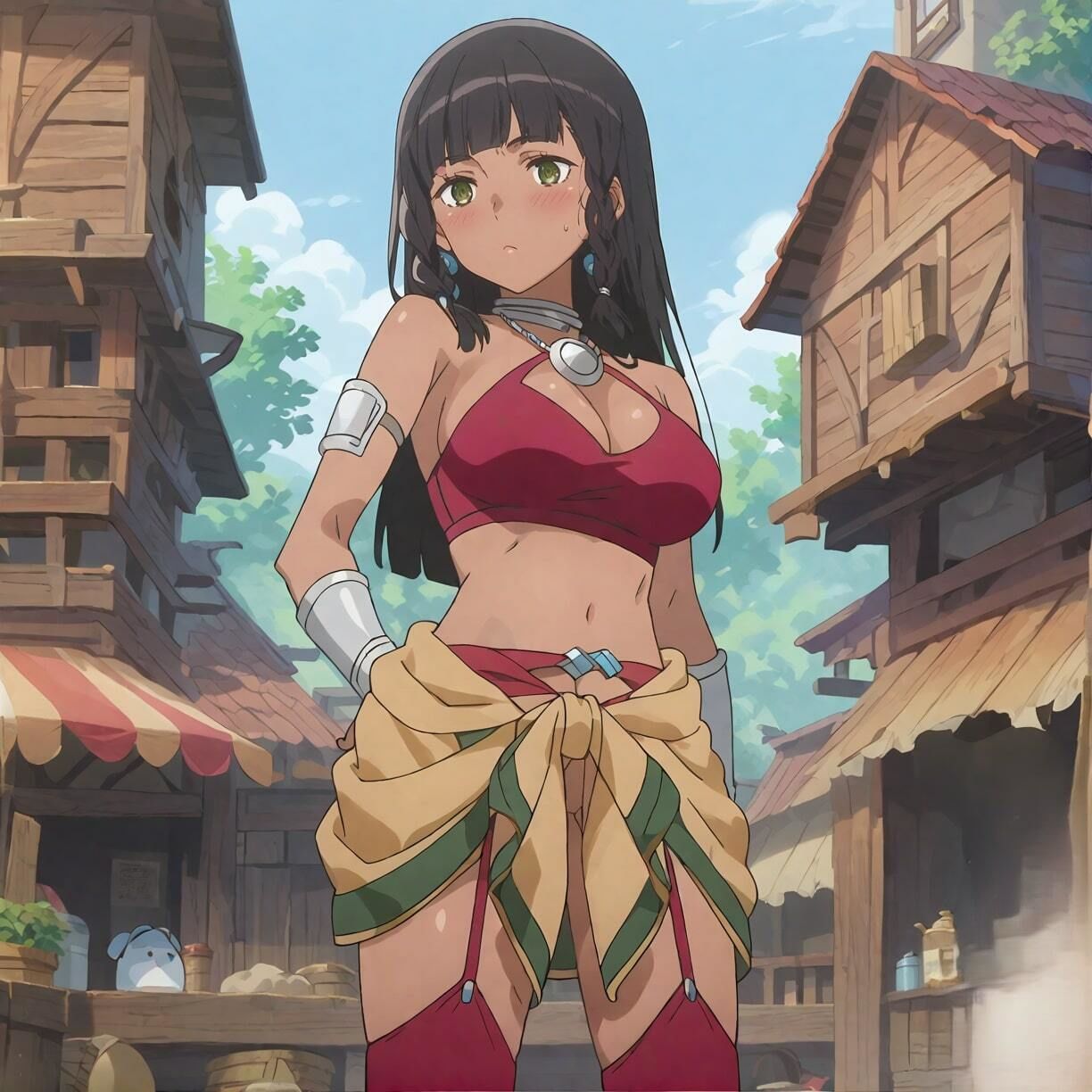 サンプル画像1:俺のティオ〇 〜肉便器NO.11 ティオ〇 短気で凶暴な褐色アマゾネス〜(俺のAIする肉便器) [d_437589]