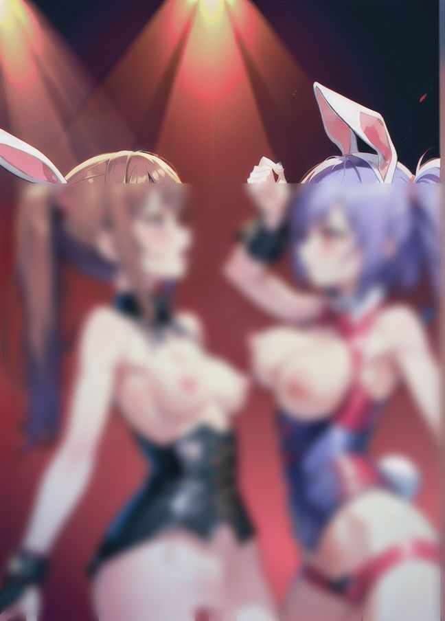 サンプル画像3:キャットファイト！「リングの上で闘うバニーガール」(ほっとけーき) [d_437621]