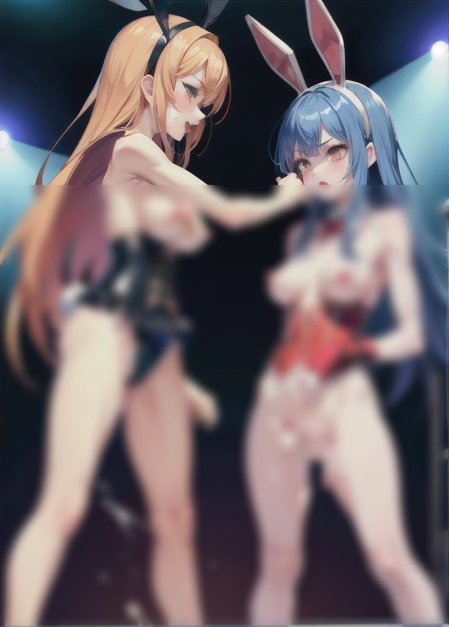 サンプル画像6:キャットファイト！「リングの上で闘うバニーガール」(ほっとけーき) [d_437621]