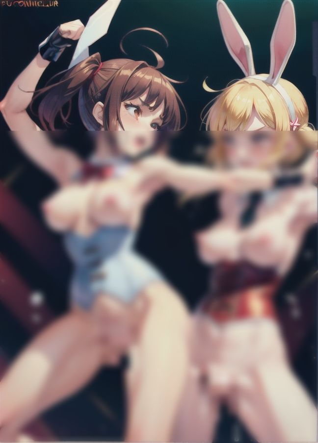 サンプル画像1:キャットファイト！女同士の戦い！(マシュマロおっぱい) [d_437623]