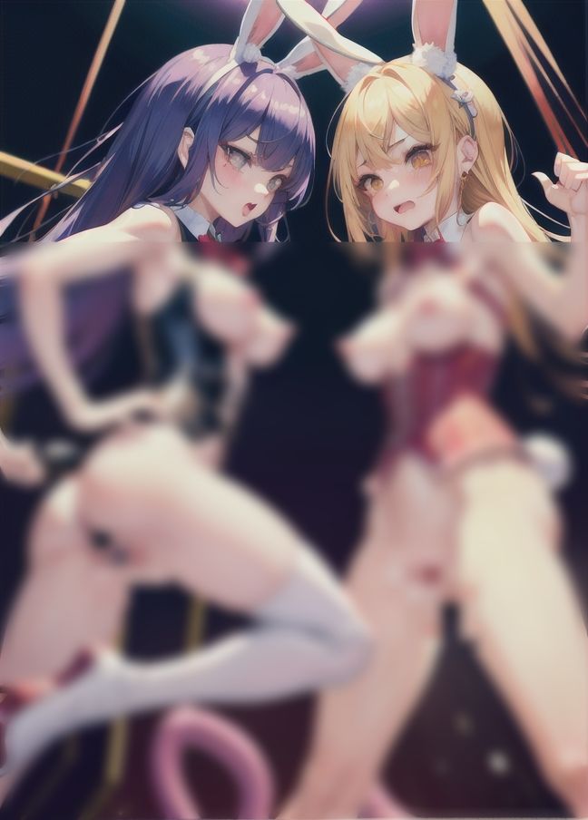 サンプル画像1:逆バニー同士で女の戦い(サタデーナイト) [d_437624]