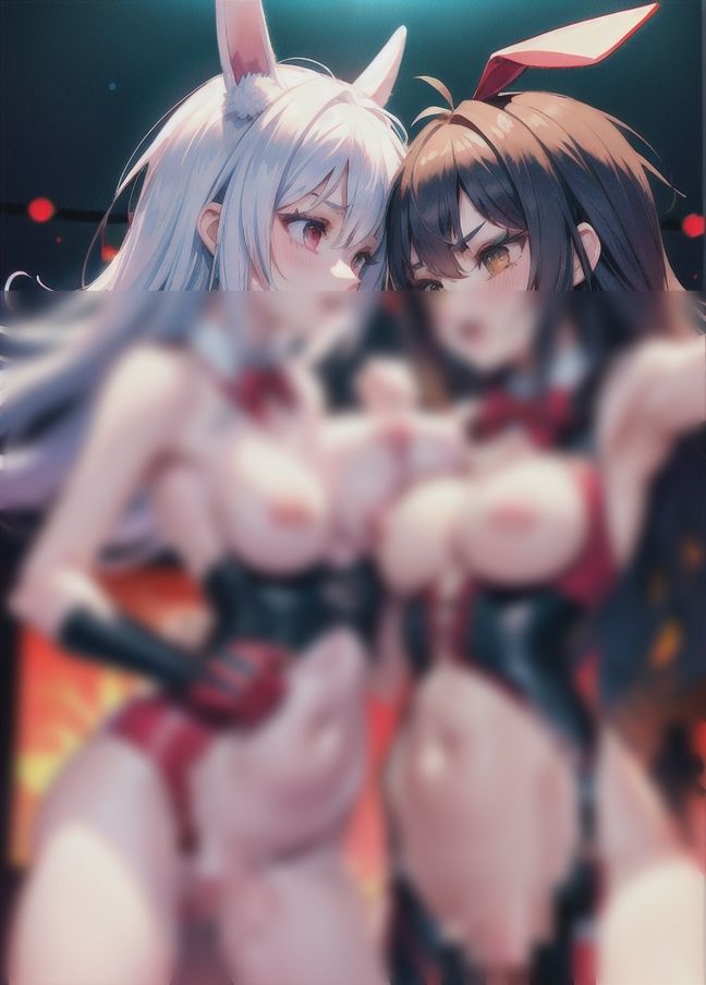 サンプル画像2:逆バニー同士で女の戦い(サタデーナイト) [d_437624]