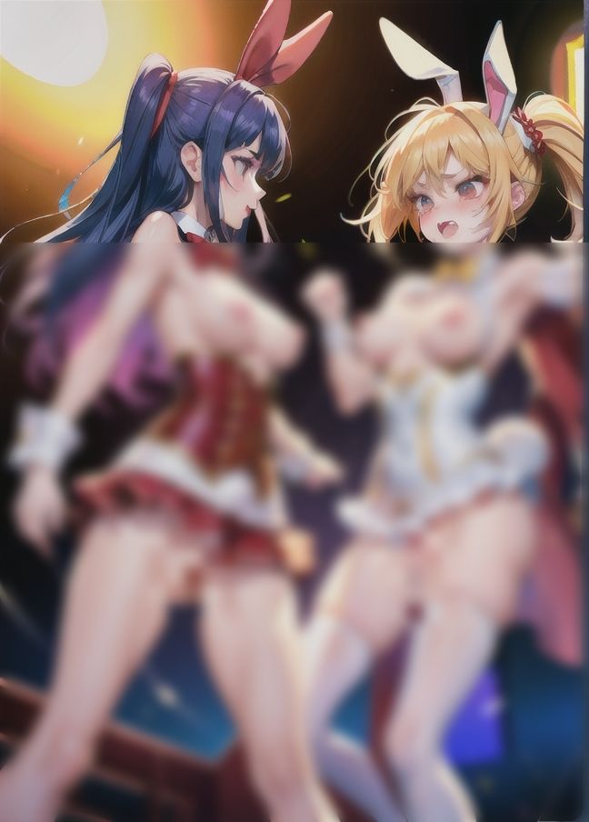 サンプル画像4:逆バニー同士で女の戦い(サタデーナイト) [d_437624]