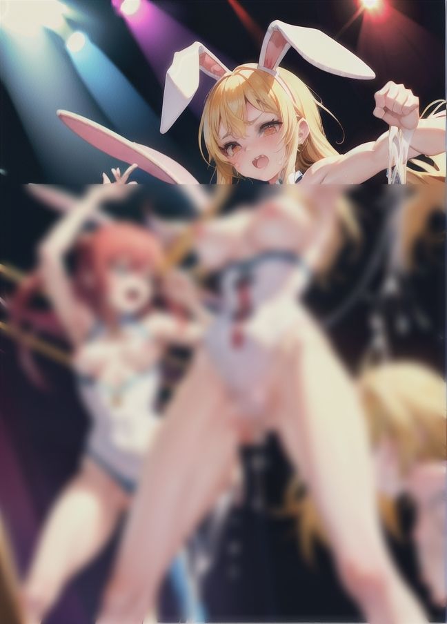 サンプル画像6:逆バニー同士で女の戦い(サタデーナイト) [d_437624]