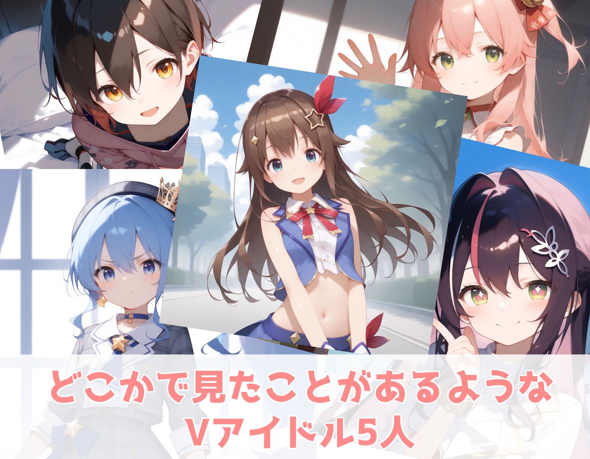 サンプル画像2:【0期生】Vの少女たち(Nick) [d_437849]