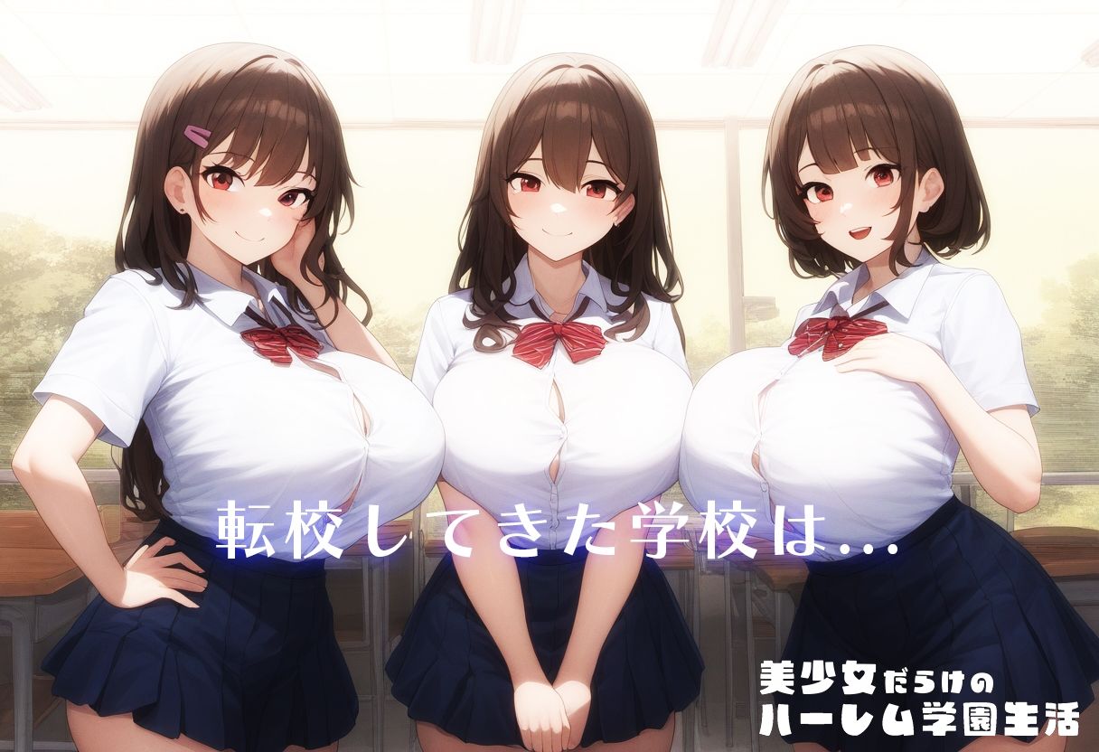 サンプル画像1:美少女だらけのハーレム学園生活 vol.1(我慢汁王子) [d_437921]