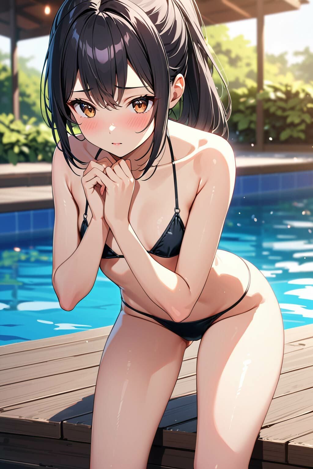 サンプル画像1:貧乳女子と水着エッチ(ペペチー愛好家) [d_438011]