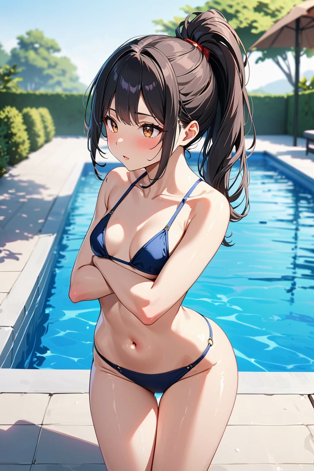 サンプル画像2:貧乳女子と水着エッチ(ペペチー愛好家) [d_438011]