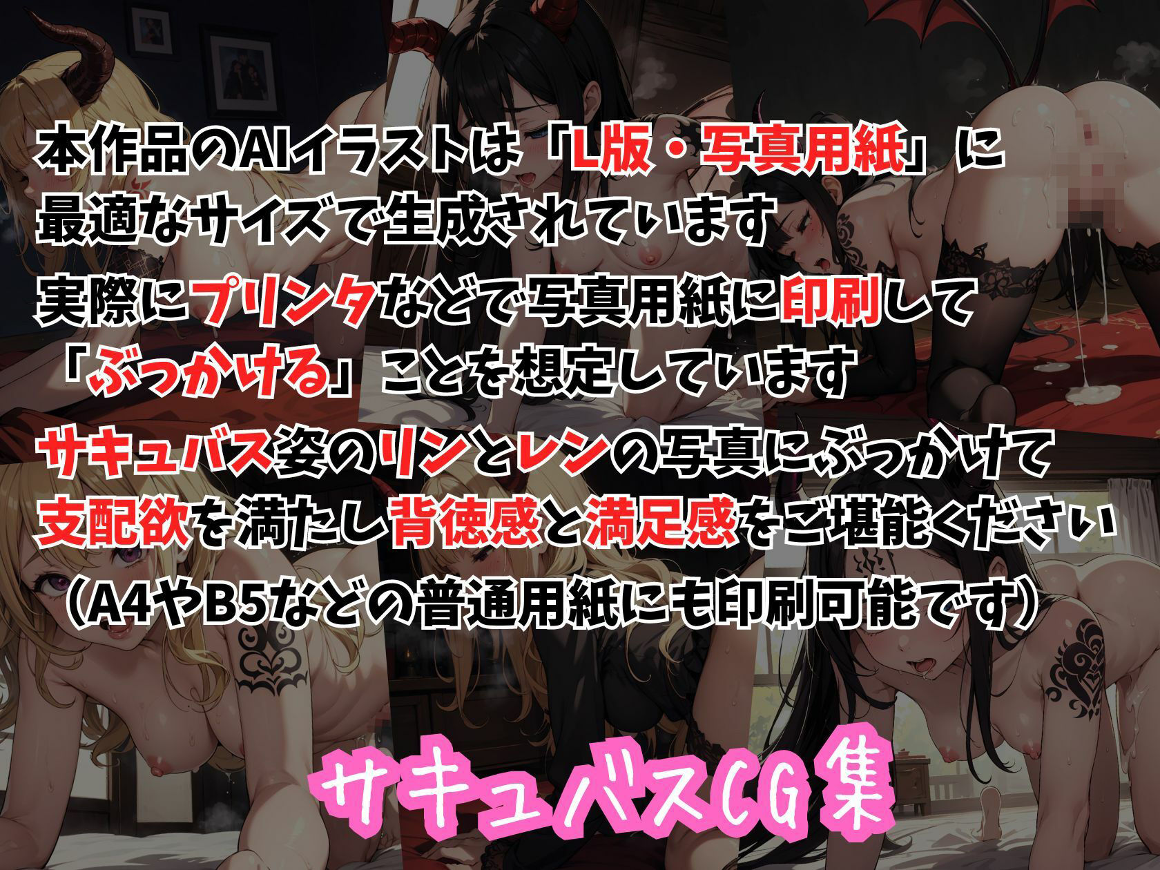 サンプル画像3:ハニートラップ サキュバスCG集 ＃6(はちみつ本舗) [d_438021]