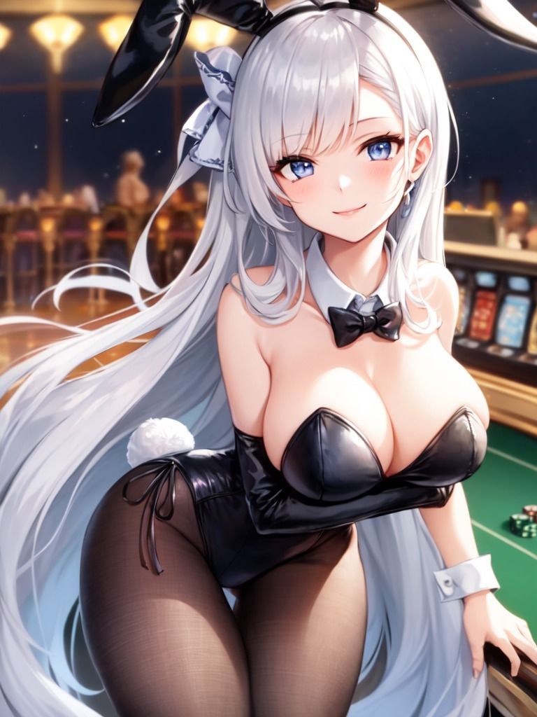 サンプル画像1:犯●れた銀髪巨乳バニーガール(ぽりっしゅ本舗) [d_438047]