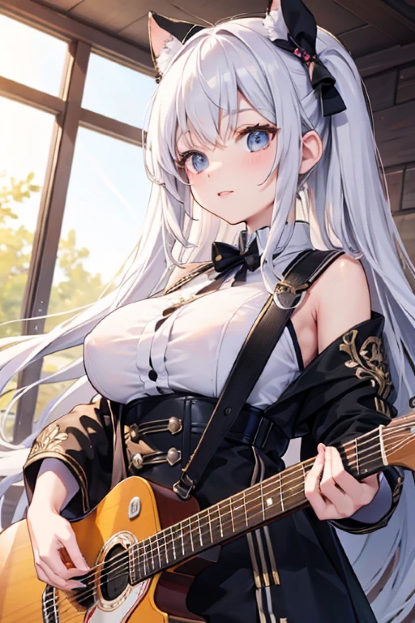 サンプル画像4:ギターガールのアレやコレ(rweb324) [d_438086]