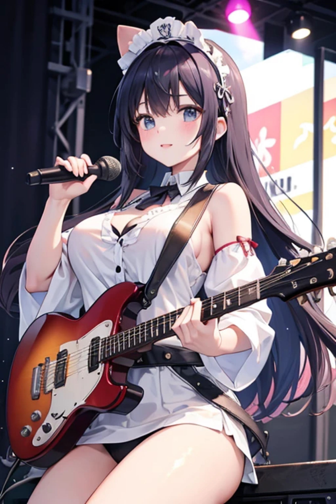 サンプル画像5:ギターガールのアレやコレ(rweb324) [d_438086]