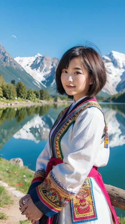 サンプル画像3:AI生成 チベット40代美魔女グラビア Vol.1-1(美伝プロジェクト) [d_438190]