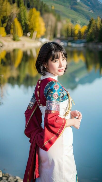 サンプル画像4:AI生成 チベット40代美魔女グラビア Vol.1-1(美伝プロジェクト) [d_438190]