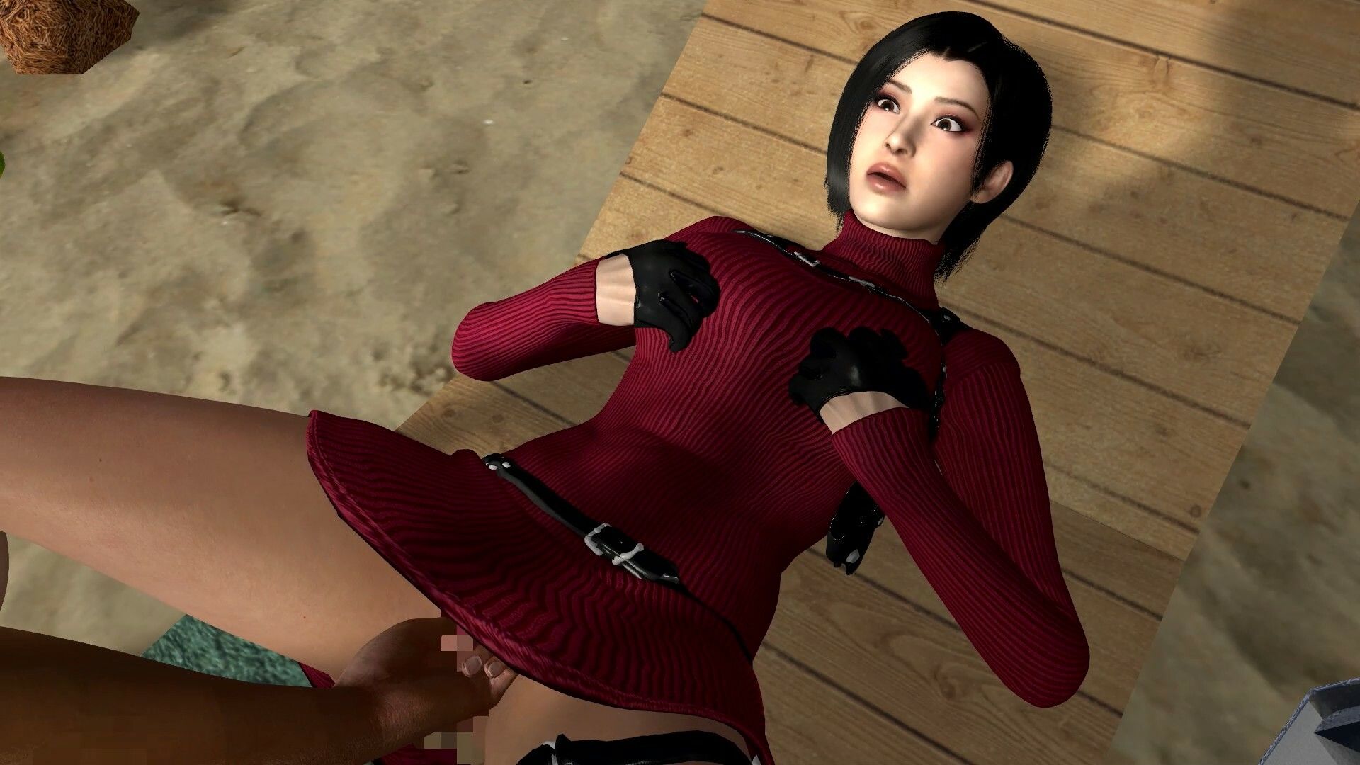 サンプル画像2:【ROMV173】バイオハザードのエイダとレオンの南国セックス1「南国プライベートビーチ最高！」(ローズ志向) [d_438195]