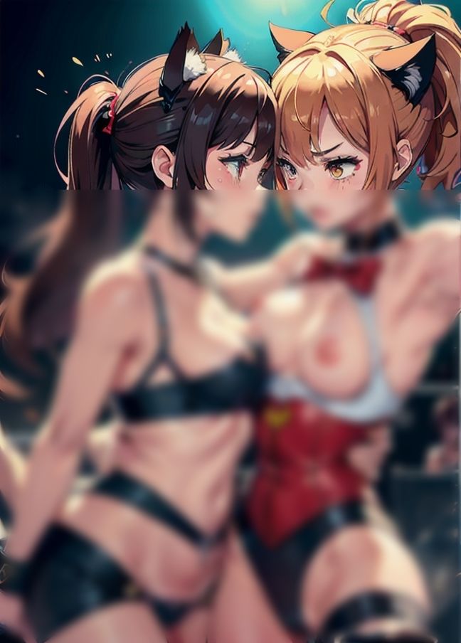 サンプル画像1:キャットファイト(あなたの願望は実現します) [d_438213]