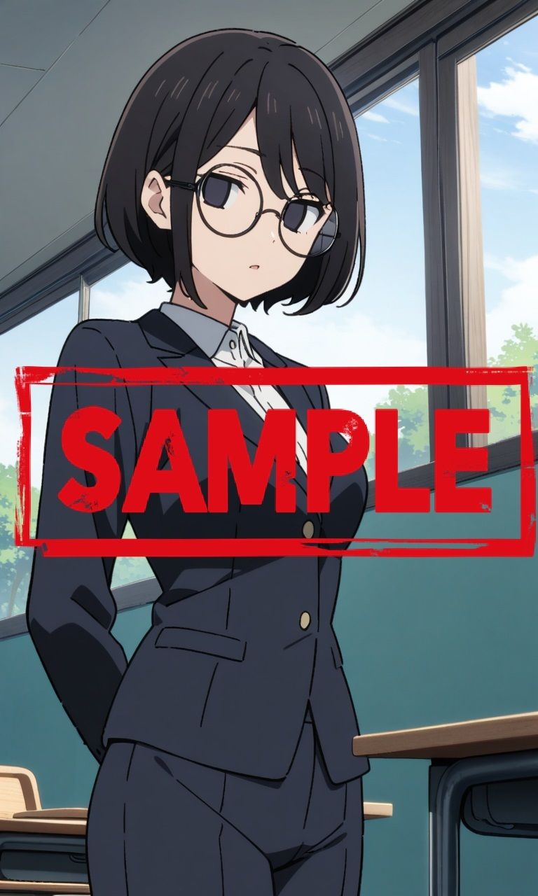 サンプル画像1:地味子先生に無責任中出しする本(ハラメウメ) [d_438234]