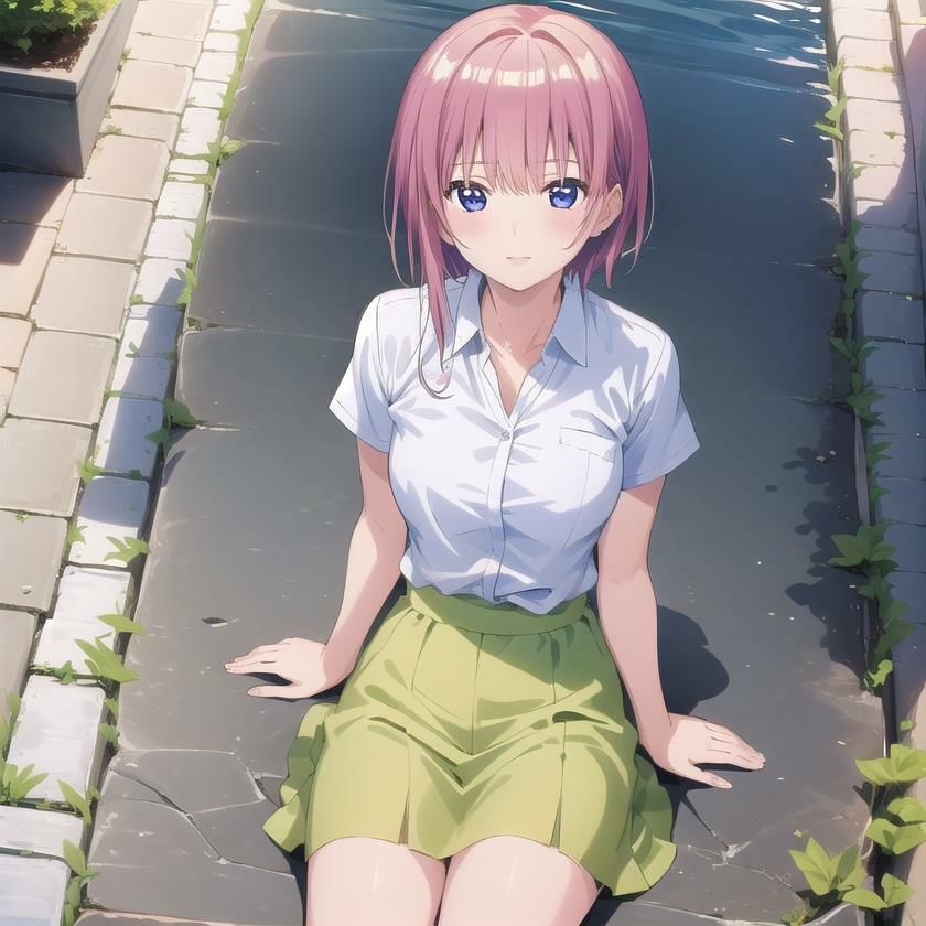 サンプル画像2:〜五等分の●嫁 水着編〜 中●一花 CG集 ＃3(イラストえちえち) [d_438298]