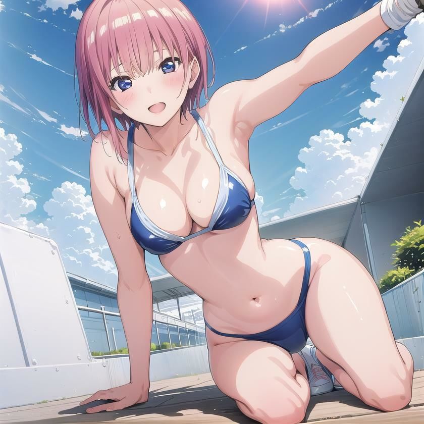 サンプル画像4:〜五等分の●嫁 水着編〜 中●一花 CG集 ＃3(イラストえちえち) [d_438298]