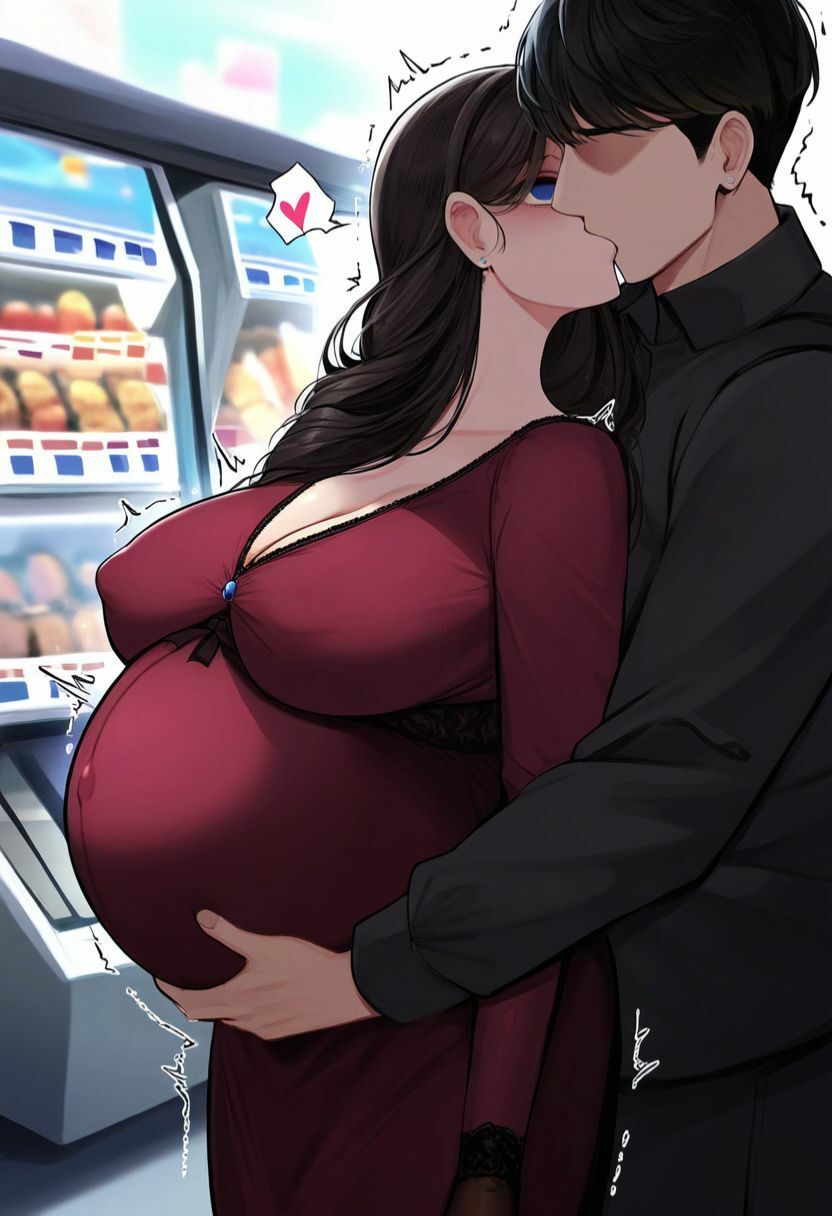 サンプル画像3:時間停止させて町中の妊婦を無抵抗にさせてヤりまくる！孕んだボテ腹母を寝取って無許可中出し・ぶっかけ（キス・立ちバック・フェラ・押し掛けセックス・マタニティ）(絵師たか) [d_438488]