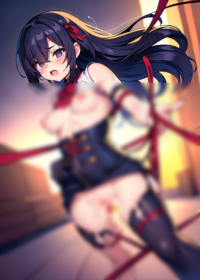 サンプル画像5:誰でも闘う！新人レスラー’縛られて…戦闘不能’(マシュマロおっぱい) [d_438673]