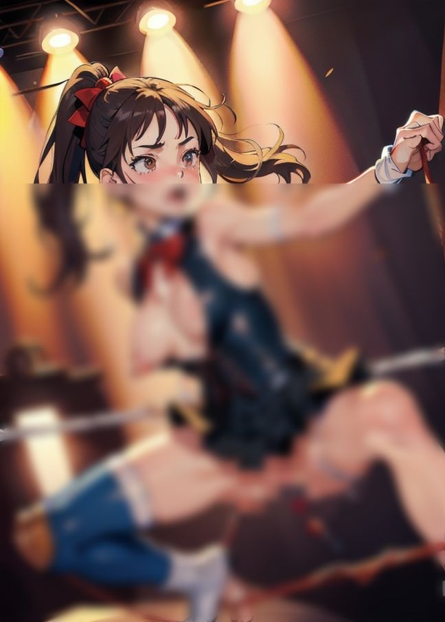 サンプル画像2:リングの上で露出プレイ’女レスラー’(ほっとけーき) [d_438676]