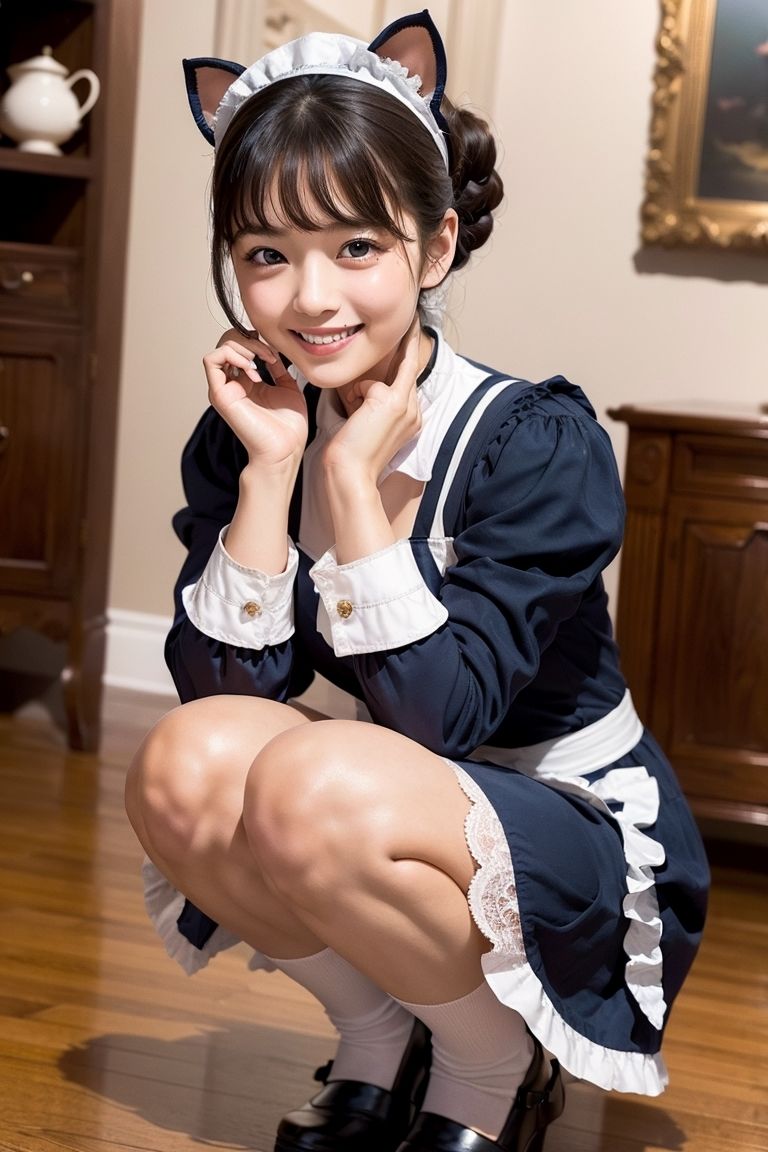 サンプル画像4:Generated Girls Collection vol.9 Navyblue Cat編 その3(かまぼこ製造工場) [d_438744]