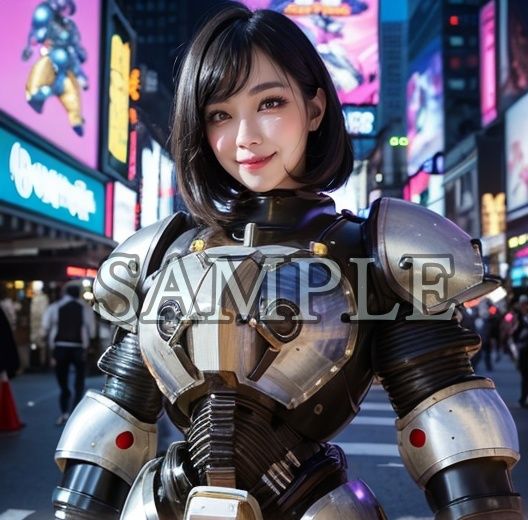 サンプル画像3:甲冑娘 リアルVer.(バフ屋のようなもの) [d_438772]