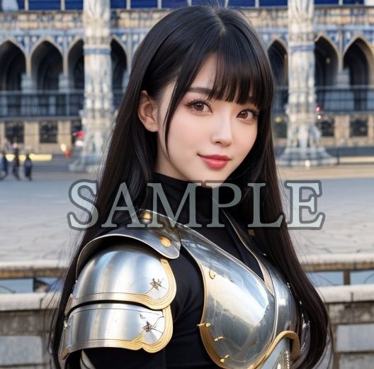 サンプル画像4:甲冑娘 リアルVer.(バフ屋のようなもの) [d_438772]