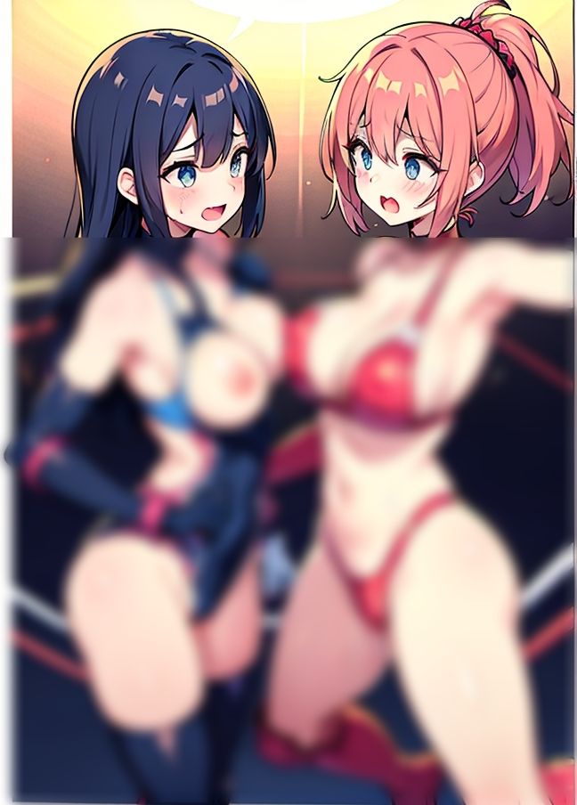 サンプル画像4:期待の新人レスラー「デビュー戦でキャットファイト」(えちえちAI) [d_438823]