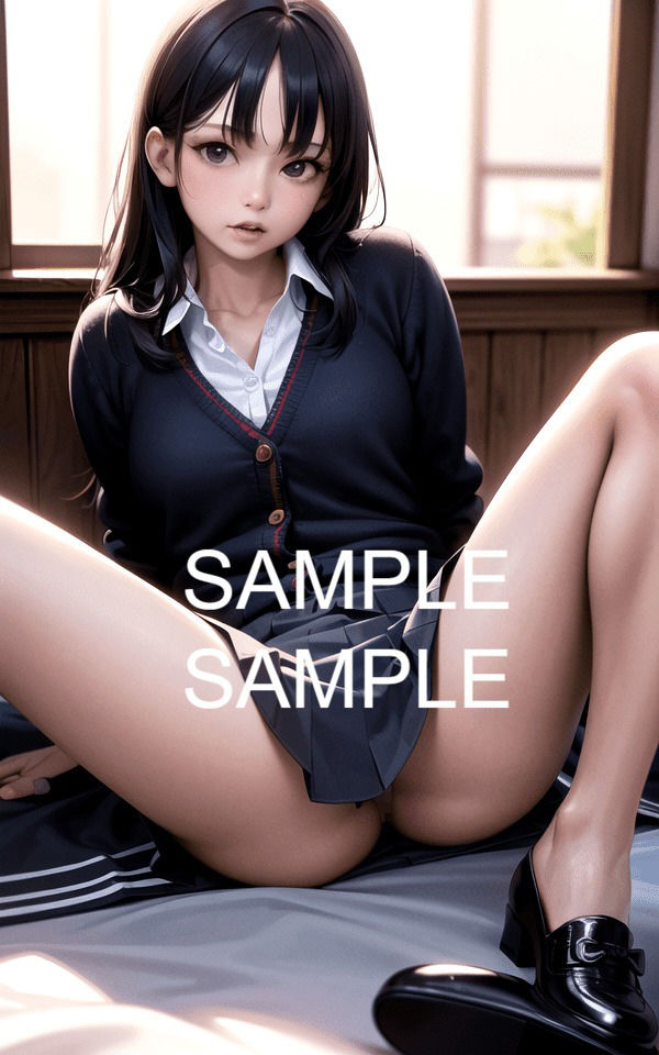 サンプル画像1:【300枚以上】開脚した制服美女イラスト集(ラテ) [d_438827]